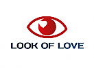 Zeichen, Signet, Skizze, Logo, Auge, Optiker, Augenarzt, Herz, Dating