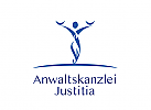 , Zeichen, Signet, Skizze, Logo, Rechtsanwalt, Justitia