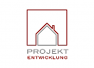 Zeichen, Signet, Skizze, Logo, Haus, Immobilie, Makler, Architekt