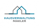 Zeichen, Signet, Logo, Immobilienmakler, Hausverwaltung, Haus, Bau