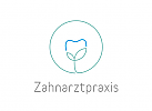 ko, Zeichen, Signet, Logo, Zahnarztpraxis, Zahn, Blume, Abstrakt, Kreis, Ring