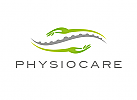 , Zeichen, Signet, Logo, Physiotherapie, Orthopdie, Wirbelsule, Hnde