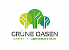 Zeichen, Signet, Logo, Baum, Bume, Garten, Natur, Landschaftsbau, Architekt, Grtner, Abstrakt