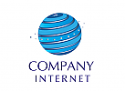 3 D Logo for  Internet, Network, Community