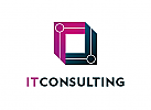 Zeichen, zweifarbig, Signet, Symbol, Logo, Technik, IT, Beratung, Consulting