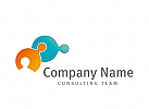 Logo, zwei Menschen, Verbindung, Consulting Team, IT, Technik