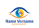 Logo, Markenzeichen, Auge, Augenarzt, Optiker, Augenklinik