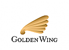 Logo, Markenzeichen, goldener Flgel, Finanzen, Marketing, Beratung, Dienstleistung