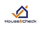 Zeichen, Signet, Logo, Haus, Checkmark, Immobilie, Makler, Hausverwaltung, Architekt, Wertermittlung, Geld, Finanzen