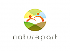 , Coaching, Menschen, Paar, Erde, Natur, Krankenpflege, Logo