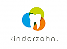 Zahnlogo, Zeichen, Zahnarztpraxis, Kinderzahnarzt, Logo, Kreise, Bunt