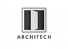 Zweifarbig, Zeichen, Symbol, Signet, Logo, Architekt, Tr, Bau, Design