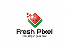  Frische Pixel Logo, Wassermelone, Studio, Marketing, Kreativ, Daten