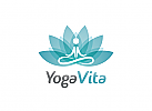 , Zeichnung, Zweifarbig, Signet, Symbol, Logo, Yoga, Lotusblte, Arztpraxis, Wellness, Physiotherapie, Meditation