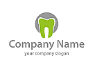 ko-Zahn, Zhne, Zweifarbig, Zahn, Zahn in grn, Logo