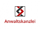 Zeichen, zweifarbig, Signet, Symbol, Logo, Anwaltskanzlei, Rechtsanwalt, Anwalt