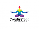 Ö, Yoga, Mensch, Wellness, bunt, Fitness, Pilates, Trainieren, geistig, Mental Logo