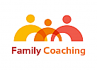 , Bogen, Kugeln, Gruppe, Menschen, Familie, Coaching, Team, Logo