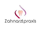 zwei Fachgebiete, Zahn, Zahnarztpraxis, Gemeinschaftspraxis, Logo