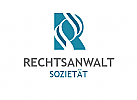 , Zeichen, zweifarbig, Signet, Symbol, R, Rechtsanwalt, Logo