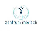 , Zeichen, zweifarbig, Ssignet, Symbol, Mensch, Kreise, Zentrum, Logo