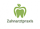 Zahnarzt, Zahn, Apfel, Natur, Logo