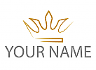 Zweifarbig, Zeichen, Zeichnung, Symbol, Krone, Krone gezeichnet in Gold, Logo