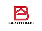 Zeichen, Signet, Symbol, Haus, Immobilie, Dach, B, Logo