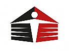 , Haus, Mensch, Pfeil Logo kaufen