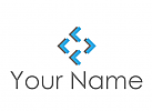 kologisch, Zweifarbig, Rechteck, Pfeile in blau, Logo