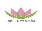 Zeichen, zweifarbig, Symbol, Signet, Lotus, Blume, Wellness, Spa, Logo