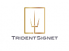 , Zeichen, Signet, Symbol, Trident, Dreizack, T, Logo