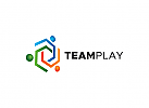 , Zeichen, Team Play, Menschen, Gruppe, Logo