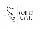Zeichen, zweifarbig, Signet, Symbol, Wildcat, Wildkatze, Puma, Panther, Logo