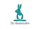 Zahn, Hase, Zahnarztpraxis, Logo