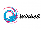 Wirbel, Haare, Logo 