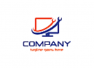 Computer Logo, Reparatur Logo