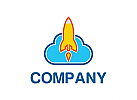 Rakete Logo, Wolke LOgo, Medien Logo, Firma Logo, Unternehmen Logo, Beratung Logo, Logo, Grafikdesign, Design, Branding
