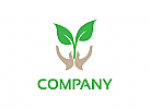 Blatt Logo, Natur Logo, Hnde Logo, Pflege Logo, Garten Logo, Firma Logo, Unternehmen Logo, Beratung Logo, Logo, Grafikdesign, Design, Branding