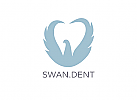 Zeichen, Zahn, Zahnarztpraxis, Schwan, Signet, Symbol, Logo
