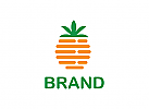 Ananas Logo, Restaurant Logo, Natur Logo, Blatt Logo, Lebensmittel Logo, Bio Logo