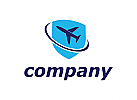 Reisen Logo, Fliegen Logo, Luftfahrt Logo, Fliegen