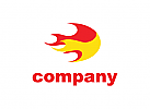 Abstrakt Logo, Industriell Logo, Feuer Logo, Flamme Logo