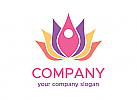 kologie Logo, Lotus Logo, Yoga Logo, Blume Logo, Natur Logo, Wellness, Spa, Kosmetik, Massage, Hotel