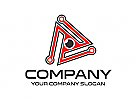 Auge logo, Dreick logo,Technologie Logo, Kommunikation Logo, Internet Logo, Cyber, Sicherheit, Programmierung, Computer