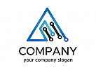 Technologie Logo, Kommunikation Logo, Internet Logo, Cyber, Sicherheit, Programmierung, Computer