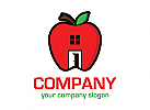  Apfel logo, sicher logo, Zuhause logo, Tür logo, Haus logo