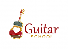  Bildung Logo, Firma Logo, Unternehmen Logo, Musik logo, Musiker logo, Gitarre logo