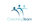 Zeichen, Signet, Menschen, Gruppe, Team, Coaching, Logo