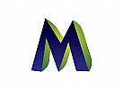 Buchstabe M Logo, Symbol M Logo, Technologie Logo, Kommunikation Logo, Internet Logo, Cyber, Sicherheit, Programmierung, Computer